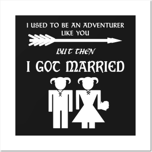 But Then I Got Married (White) Posters and Art